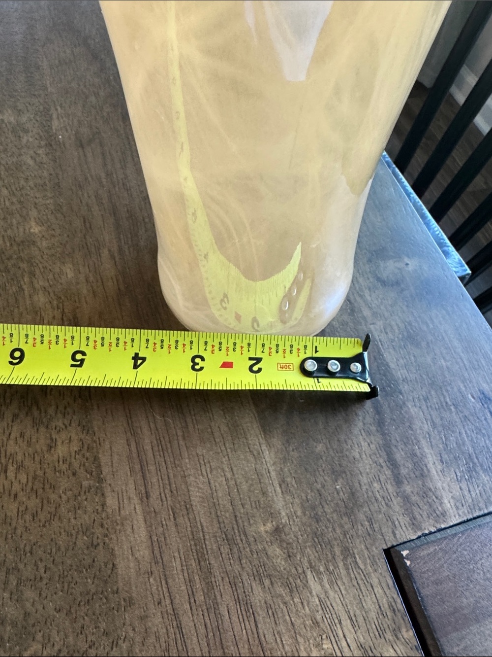 Yellow Ruffle Glass Vase - Picture 4 of 5